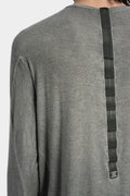 Isaac Sellam | AW24 - Double layer cashmere blend ls T-Shirt, Army