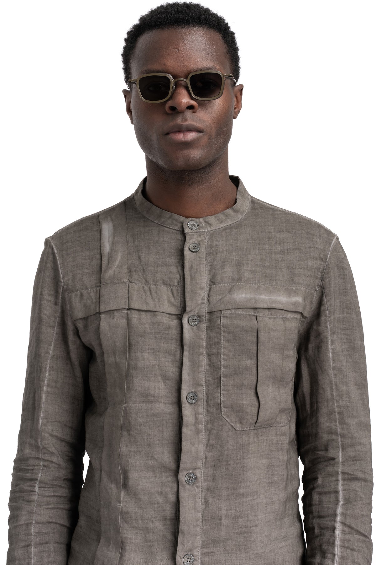 Rigards x The Viridi-Anne| RG2004TVA Clip sunglasses - Antique bronze / olive / dark grey lens