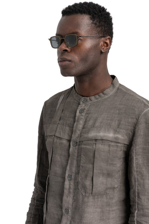 Rigards x The Viridi-Anne| RG2004TVA Clip sunglasses - Antique bronze / olive / dark grey lens