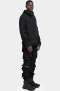 GALL Laboratories | SS25 - Slub cotton asymmetrical zip hoodie, 9