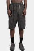 Linen blend split shorts