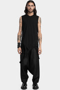 Julius_7 | AW24 - Sleeveless straps T-Shirt, Black