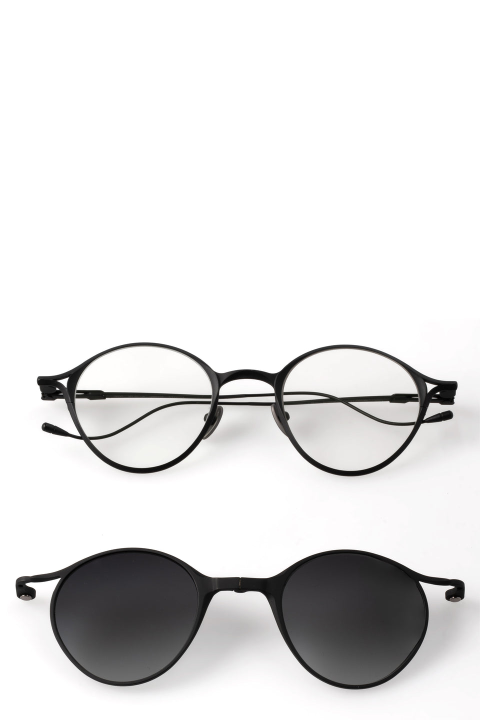 RG1038TI Clip sunglasses - Black titanium / gray gradient