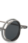 RG1912CU Clip sunglasses - Chalk white / titanium clip / dark grey