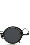 RG1008ZC Clip sunglasses - Antique black / jade clip / dark grey lens