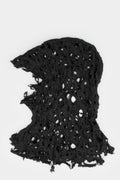 Julius_7 | AW24 - Damaged wool knit jacquard balaclava