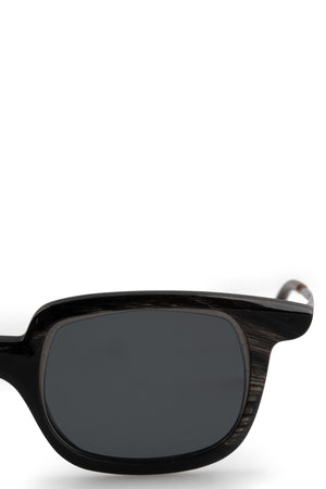 Rigards | RG1065 - Horn sunglasses, black/white / dark grey lens