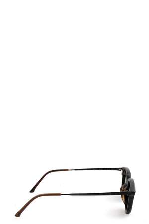 Rigards | RG1065 - Horn sunglasses, black/white / dark grey lens