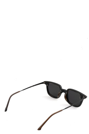 Rigards | RG1065 - Horn sunglasses, black/white / dark grey lens