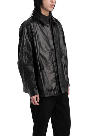JOE CHIA | SS26 - Vegan leather shirt, SH2628