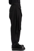 JOE CHIA | SS26 - Front wrap cotton blend pants PA2614