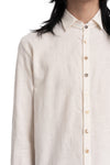 Marc Point | SS26 - Raw cotton shirt, Cream GS80 1031
