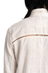 Marc Point | SS26 - Raw cotton shirt, Cream GS80 1031