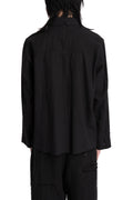 Professor.E | SS26 - Embroidered Cotton shirt, 26SS-PE-LSH-01