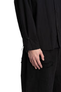 Professor.E | SS26 - Embroidered Cotton shirt, 26SS-PE-LSH-01