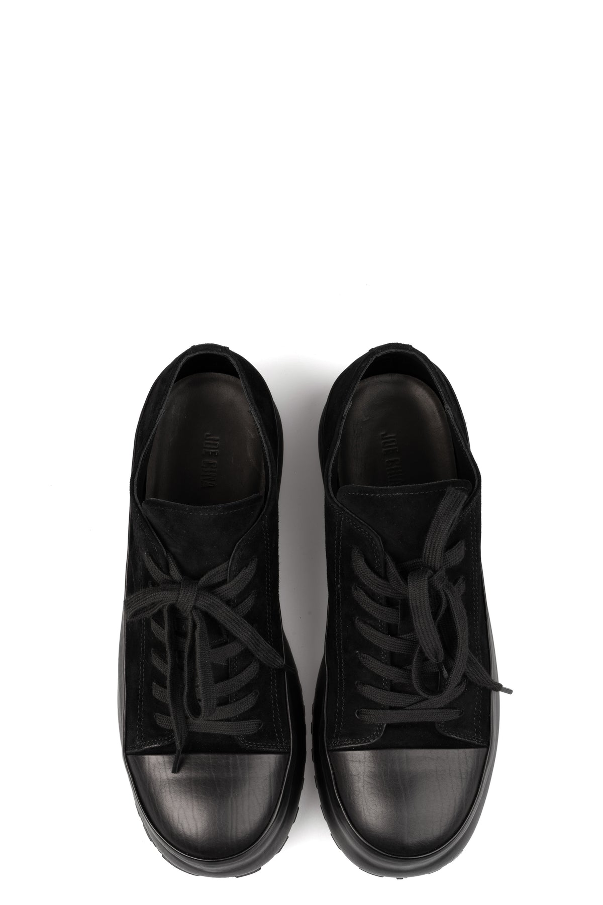 JOE CHIA | Low top calf leather laced sneakers, FT2601