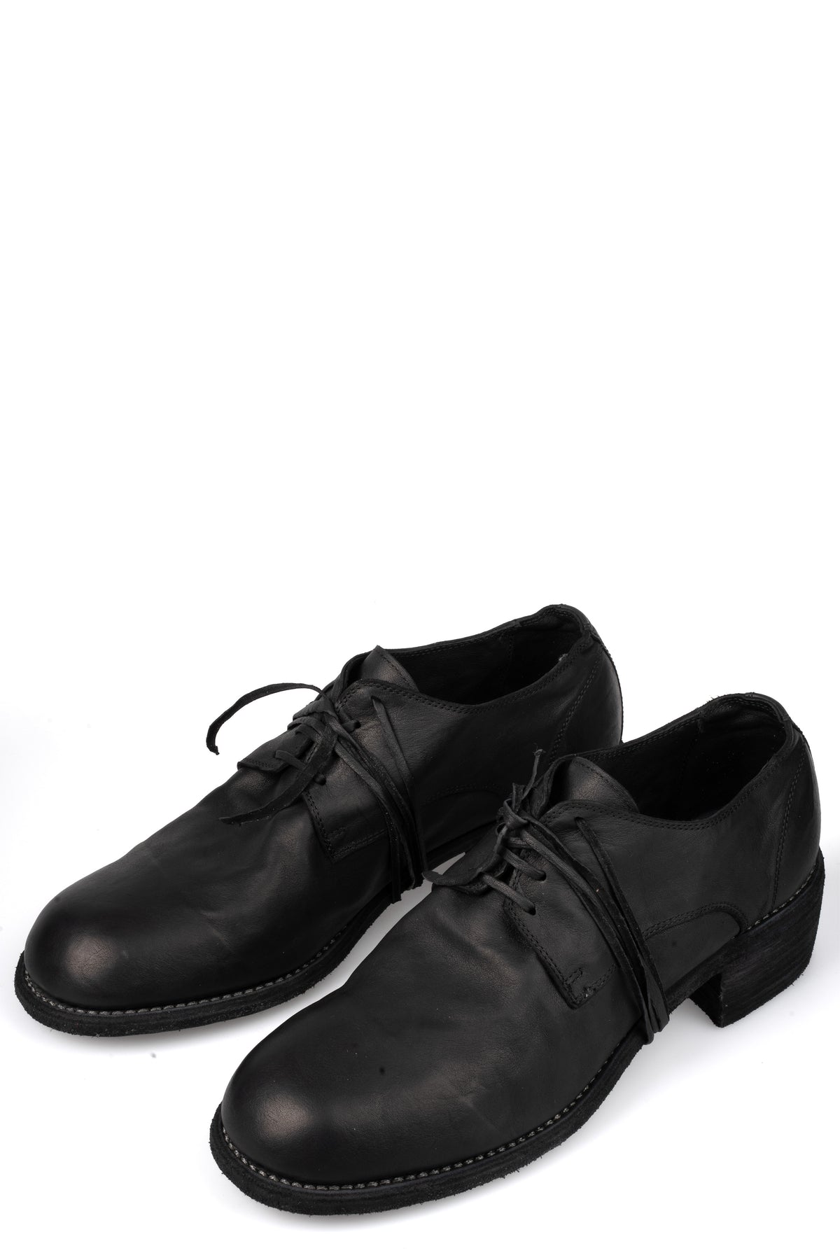 GUIDI | 792X - Laced derbies / Black stitching
