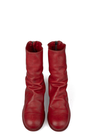 GUIDI - Back zip leather boots 788X, 1006T Blood Red