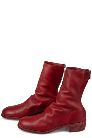 GUIDI - Back zip leather boots 788X, 1006T Blood Red