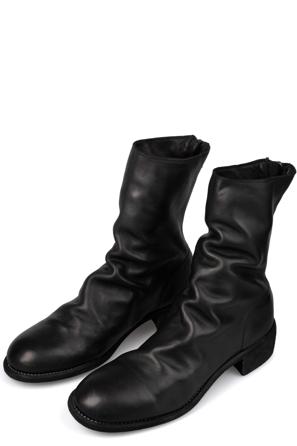 GUIDI - Back zip leather boots 788X