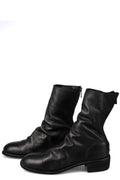Back zip leather boots | 788X