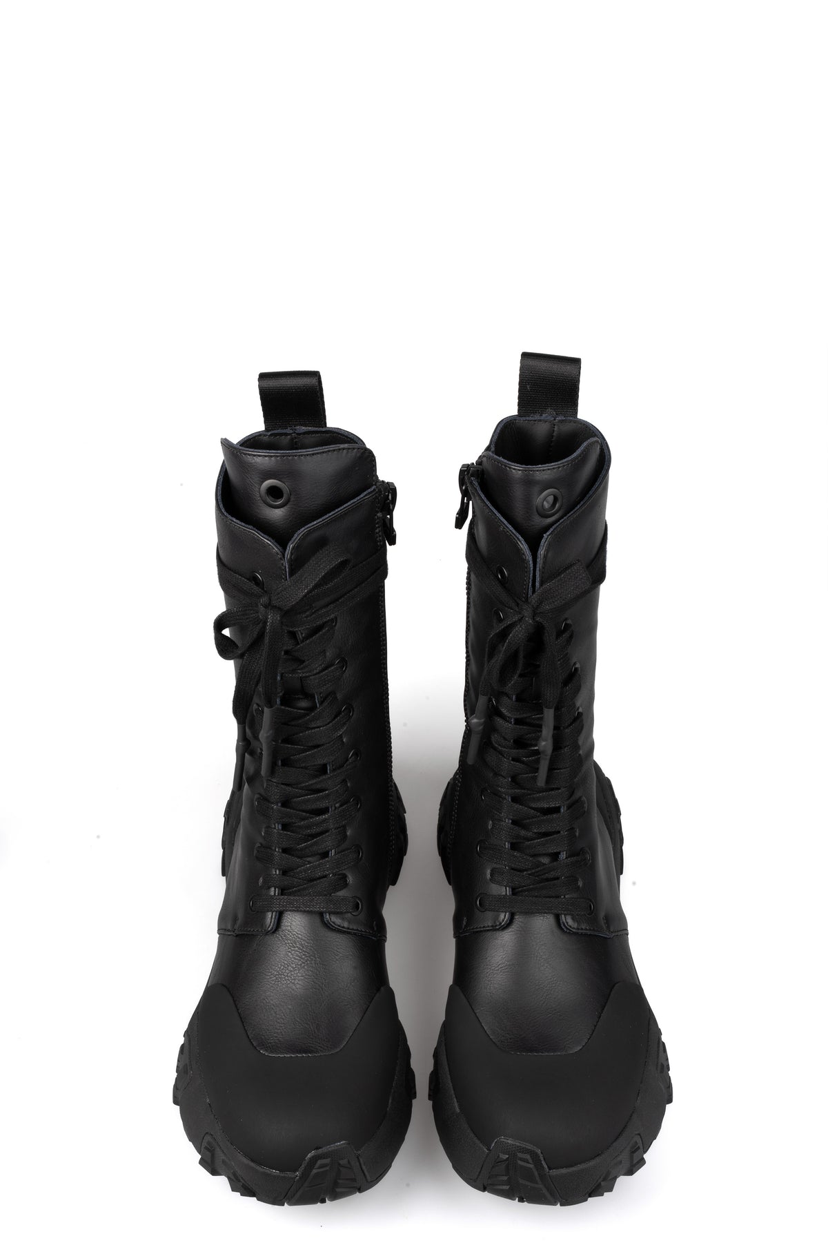 GALL | SS26 - High top laced vegan leather boots, 35B
