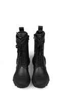 GALL | SS26 - High top laced vegan leather boots, 35B