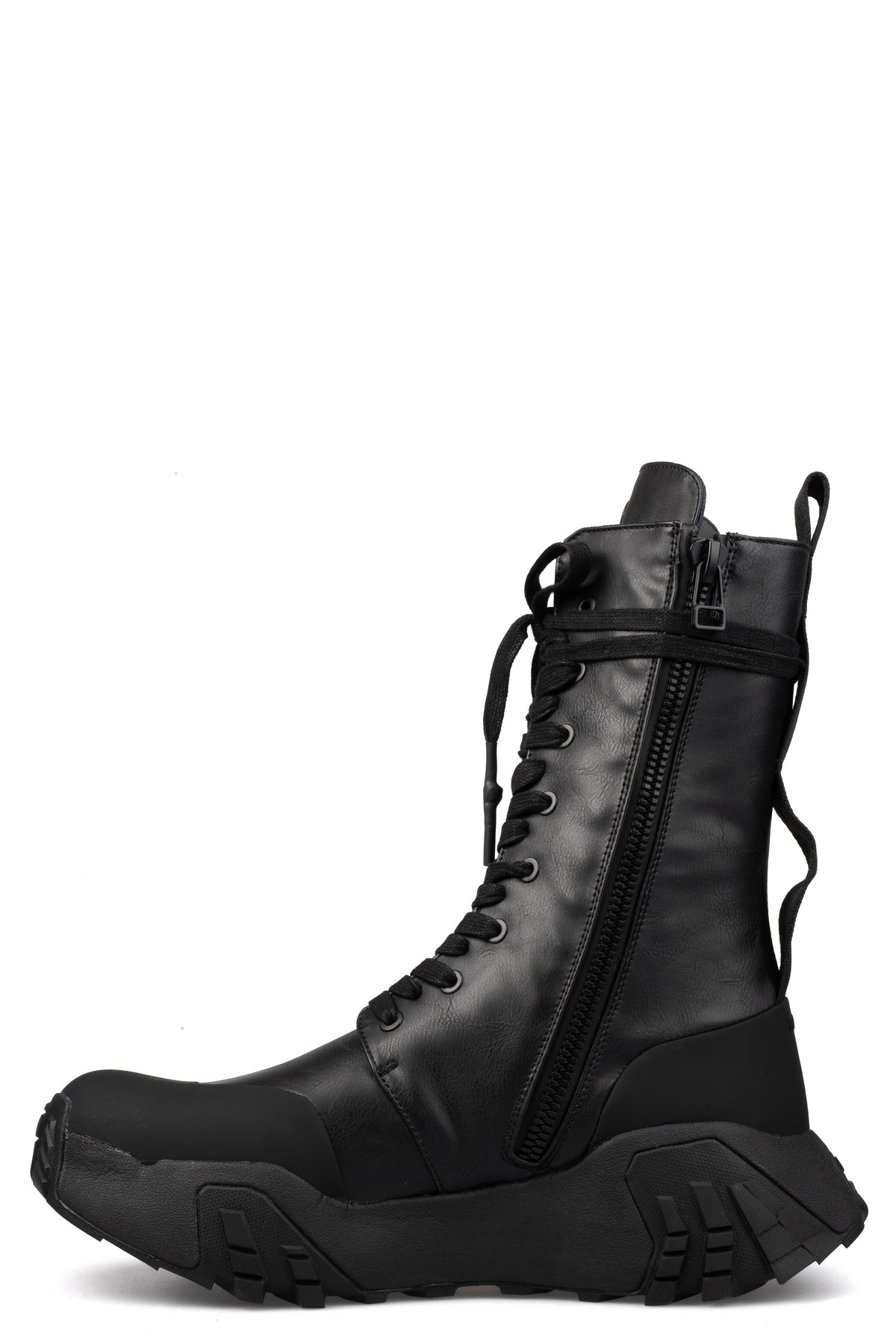 GALL | SS26 - High top laced vegan leather boots, 35B