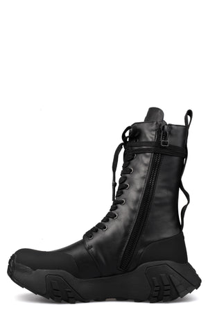 GALL | SS26 - High top laced vegan leather boots, 35B