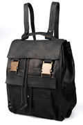 Samoke | AW25 - Buffalo leather buckle backpack, BPK0126