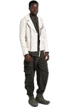 Never Enough | SS26 - Biker Leather Jacket, Dirty White MJL068