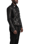 Never Enough | SS26 - Biker Leather Jacket, Black MJL068