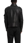 Never Enough | SS26 - Biker Leather Jacket, Black MJL068