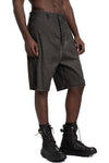 MD75 | SS26 - Linen stretch shorts, Antra resin MD13286L