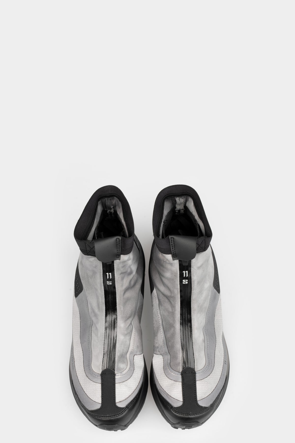 11BBS x Salmon | BAMBA2 - Object dyed high top sneakers, GTX / Grey