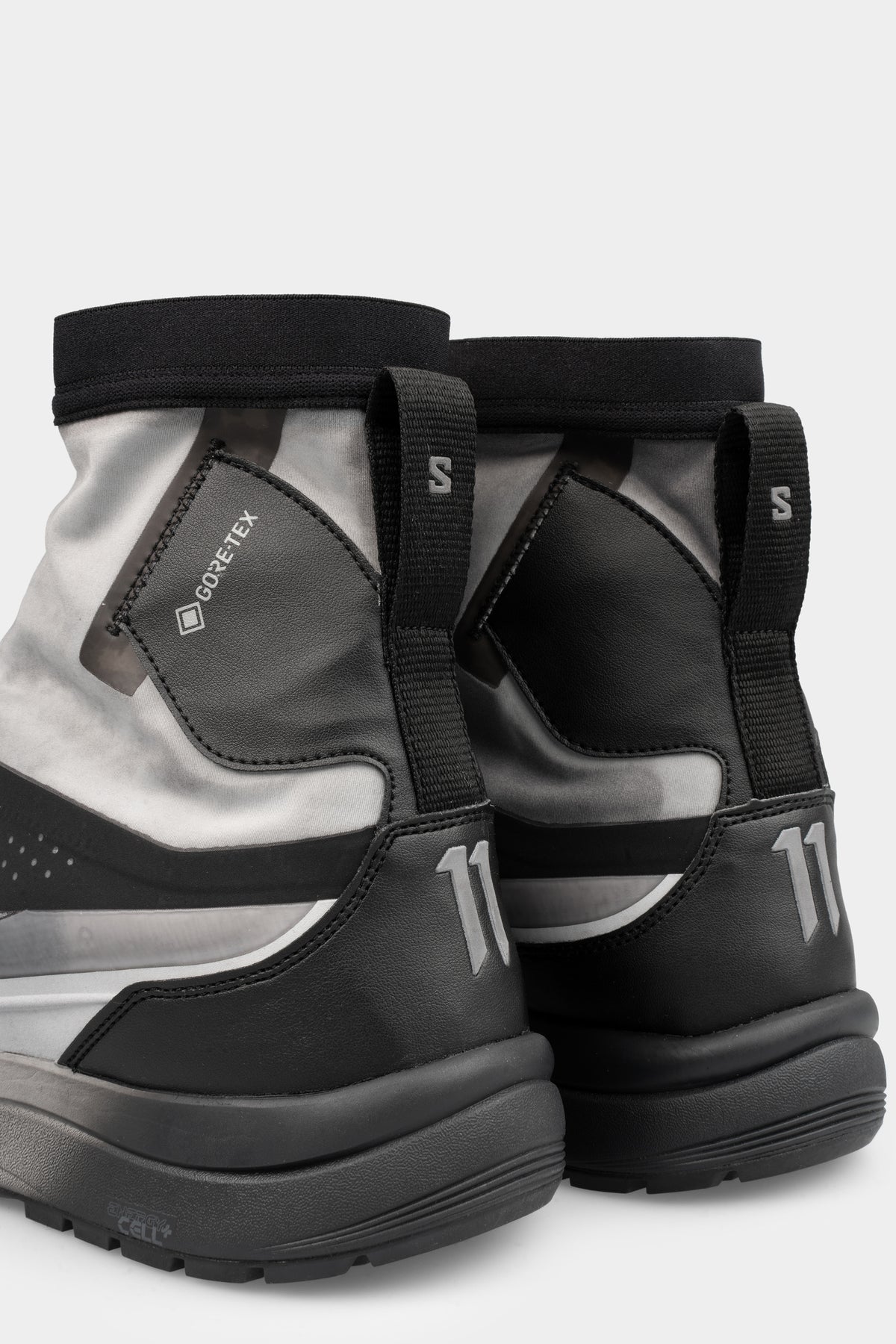 11BBS x Salmon | BAMBA2 - Object dyed high top sneakers, GTX / Grey