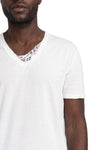 MD75 | SS26 - Embroidered cotton t-shirt, White MD13252