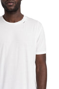MD75 | SS26 - Embroidered neck t-shirt, White MD13254