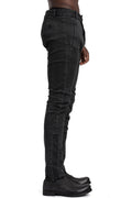 MD75 | SS26 - Woven Stretch Cotton Pants, Black Wash MD13277S