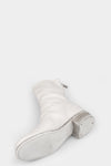 Back zip leather boots | 788X, Light Grey