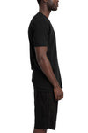 MD75 | SS26 - Embroidered cotton t-shirt, Black resin MD13252