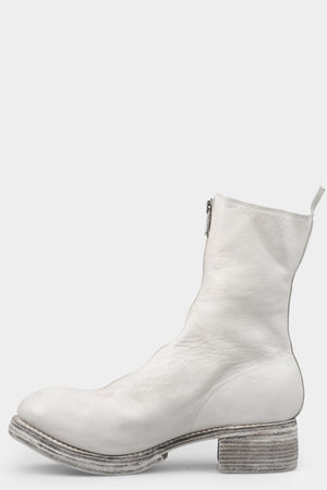 Guidi - Front zip high top boots | PL2WZ, Light Grey, shot on table