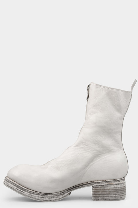 Guidi - Front zip high top boots | PL2WZ, Light Grey, shot on table