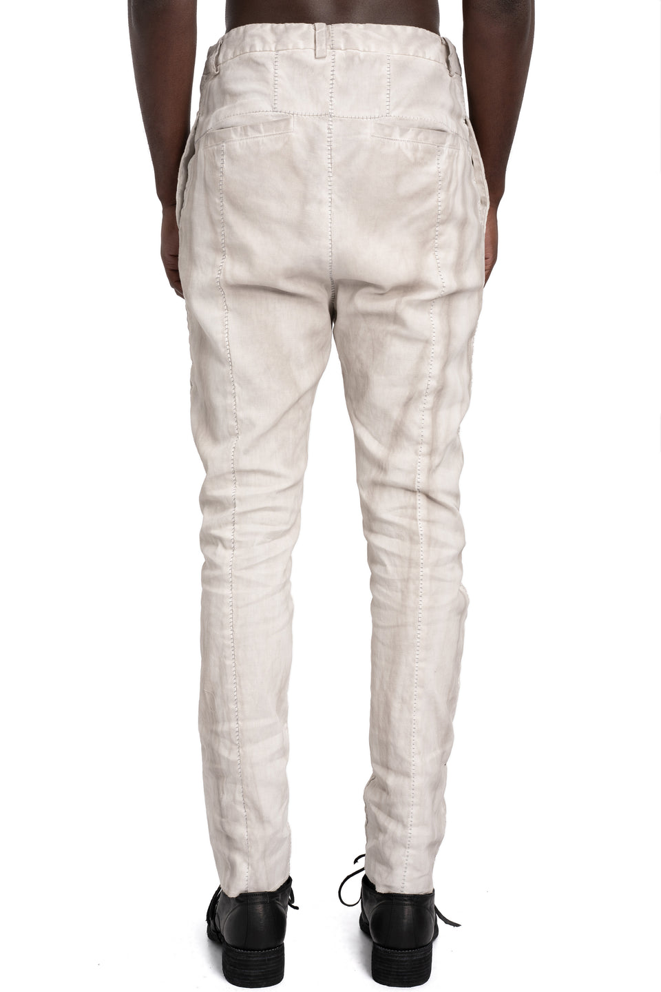 Linen stretch trousers, Off-white
