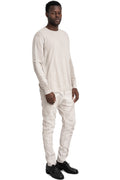 MD75 | SS26 - Lightweight cotton knit sweater, Off-white MD13201D