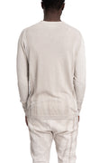 MD75 | SS26 - Lightweight cotton knit sweater, Off-white MD13201D
