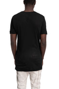 MD75 | SS26 - Super Lightweight Cotton Scar Stitch T-Shirt, Black MD13259