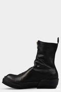 Front zip leather high top sneakers | PLS2
