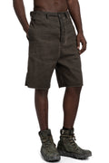 MD75 | SS26 - Linen stretch shorts, Military resin MD13286L