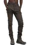 MD75 | SS26 - Woven Stretch Linen Pants, Military Resin MD13277L